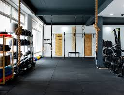 Cross Training Gym With A Wall Rig Home Gym Design Gym Interior Gym Design