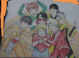 Who is v of bts bangtan boys? How To Draw Bts Members Step By Step Drawing For Kids