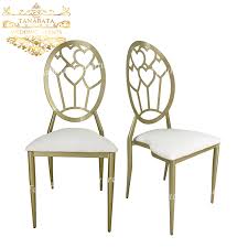 Wedding Event Party Golden Iron And Aluminum Metal Wedding Dining Chairs For Sale View Wedding And Event Chairs Tanabata Product Details From Foshan Hardware Dining Chairs For Sale Chairs For