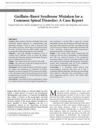 It can lead to weakness and paralysis that may last for months or years. Jaseng Hospital Of Korean Medicine Herniated Disc Jaseng Guillain Barre Syndrome Mistaken For A Common Spinal Disorder A Case Report