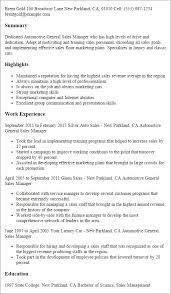Job interview questions &answers by bob firestone download link: Resume For Sales Executive Automobile Automotive Manager Sample Car Hudsonradc