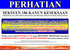 Kementerian kesehatan berada di bawah dan bertanggung jawab kepada presiden. Usaha Mencegah Pejabat Kesihatan Kawasan Lahad Datu Facebook