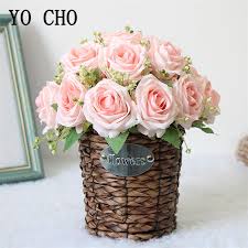 Check spelling or type a new query. Yo Cho Artificial Rose Silk Flowers Faux Gypsophila Wedding Fake Flower For Home Christmas Decoration White Flower Bouquet Decor Artificial Dried Flowers Aliexpress