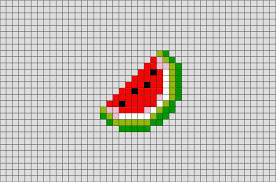 Watermelon Pixel Art Pixel Art Pixel Art Design Lego Art