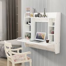4 8 out of 5 stars based on 11 reviews 11 ratings current price 114 99 114. Home Office Computer Desk Table Floating Wall Mount Desk W Storage Shelves White Desks Home Office Furniture Furniture