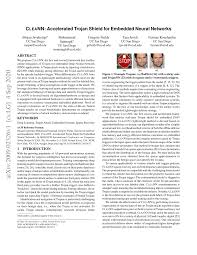 Organised criminals and mafia groups love nothing more than a secret communications device to talk to each other and discuss business. Pdf Cleann Accelerated Trojan Shield For Embedded Neural Networks