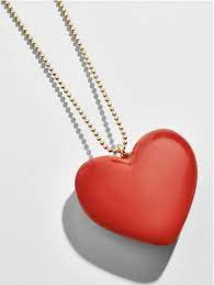 Alvena Heart Pendant Necklace Feather Jewelry Heart Pendant Necklace Heart Pendant