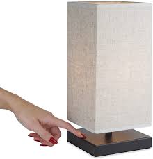 Revel Kira Home Lucerna 13 Touch Bedside Led Table Lamp Energy Efficient Eco Friendly Honey Beige Shade Amazon Com