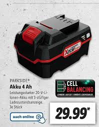 Bon plan en cours qui pourrait vous intéresser : Parkside Akku 4 Ah Angebot Bei Lidl