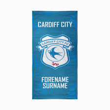 The badge should have just been a picture of tan's face with 'ignorance is strength' written under it. Cardiff City Fc Crest Design Large Towel Custom Gifts