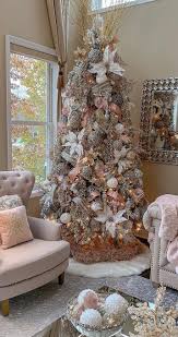 44 Awesome Diy Christmas Decoration Ideas For New Year 2019 Page 42 Of 42 Ladiesways Com Women Hairstyles Blog Floral Christmas Tree Elegant Christmas Trees Rose Gold Christmas Tree