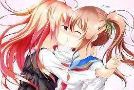 Anime yuri nek.Ai chưa có ny để đi chơi trung thu nek.