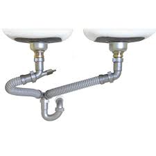 drain kit double bowl kitchen sink pipe