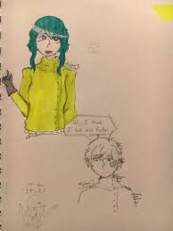 If bennett from hello charlotte was a cat he'd be one of those spazzy hyperactive orange cats. Hello Charlotte Sketch Dump 4 Florence Bennett By Fukami Kun On Deviantart
