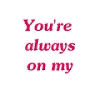 I do not know how you do it, but i love you for that. 3