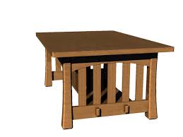 The split panel and its curving cutouts bring a bit of whimsy to the. Arts And Crafts Coffee Table 3d Cad Model Library Grabcad