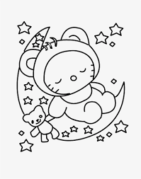 Print out more coloring pages from hello kitty coloring pages and send to your friends to color it. Gallery Christmas Eve Coloring Pages Hello Kitty Sleeping Coloring Pages Transparent Png 700x961 Free Download On Nicepng