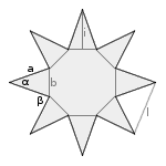 Ein sternlein hoch am himmel steht…, mit unseren ausstechern rücken die sterne in plätzchenform in ihre reichweite. Vielzackiger Stern Geometrie Rechner