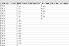 How To Convert Decimal To Inches Formula