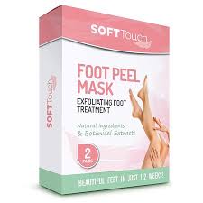 Amazon.com: Soft Touch Foot Peel Mask - Pack of 2 Feet Peeling Masks for  Dry, Cracked Heels & Calluses - Exfoliating Foot Mask Peel for Baby Soft  Skin, Original Aloe Vera :