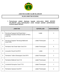 Jawatan kosong 2021 di universiti selangor (unisel) | permohonan adalah dipelawa daripada warganegara malaysia yang berkelayakan dan berumu. Jawatan Kosong Kerajaan Di Jabatan Agama Islam Selangor Jais 5 Februari 2018 Appjawatan Malaysia