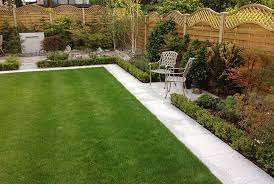 This medium sized garden makes use of water for relaxing sounds, fragrant planting and paths that give purpose and draw the eye to the countryside views. Medium Garden Designs Jm Garden Design