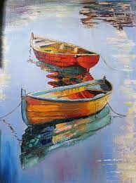 Oil Painting Boats No 2 Impressionism 30h40cm Canvas Palette Knife Kupit Na Yarmarke Masterov F91f9com Pictures Moscow Art Painting Oil Landscape Art Painting Art Painting