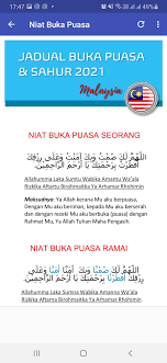 Rasulullah saw sendiri menjadikan momen ini sebagai wujud rasa. Jadual Buka Puasa Sahur 2021 Fur Android Apk Herunterladen