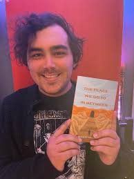 Celebrating my nephew's first book.