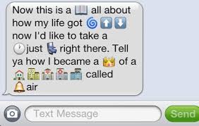 Hahaha Fresh Prince Of Belair Theme Song Emoji Iphone Funny Text Conversations Funny Texts Emoji Texts