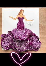 When Arts Meet Fashion Food Creativearts Cabbage Dress Design Fashion Illustration Art Dress Fashion Design Drawings