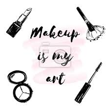 Put stickers of animals, feelings, hearts or birthdays on your photographs very easily and in a few seconds. Affiche Avec Linscription Maquillage Est Mon Art Avec Des Autocollants Murales Pinceau De Maquillage Ma Eyeliner Myloview Fr