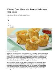 We did not find results for: 3 Resep Cara Membuat Siomay Sederhana Ya