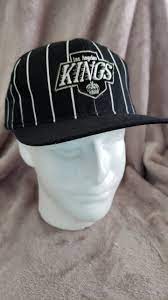 Vintage Deadstock 90 S La Los Angeles Kings Hockey Pinstripe Snapback Hat Cap By Rackraidersvtg On Etsy Cap Fashion Urban Hip Hop La Los Angeles
