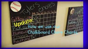 Update How We Use Our Chalkboard Chore Charts