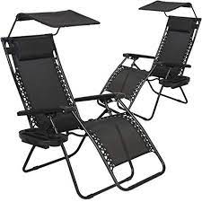 Hailed as the king of zero gravity recliners across online stores, caravan canopy continues to innovate with the sports infinity lounge chair.the brand impressively elicits positive outstanding customer responses in vast numbers, which has ultimately earned them the highest ranks as industry leader. Bestmassage Zc H074 Black Zero Gravity Chair Patio Chairs Lounge Chair 2 Pack Recliner W Folding Canopy Shade And Cup Holder For Outdoor Funiture