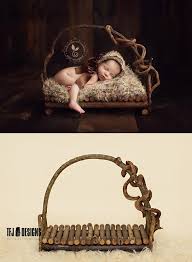 Newborn baby metal bed photo portrait photography prop jd vintage prop metal bed. Photography Props Branch Bed Newborn Tfj Designs Branch Bed Newborn Photography Prop Rea Photography