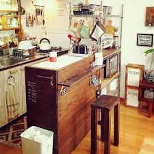 リビング ましちゃん産ブリーフ 賃貸 diy 壁紙屋本舗さん などのインテリア実例 2015 05 05 10 53 19 roomclip ルームクリップ 小さなアパートのキッチン キッチンアイデア インテリア