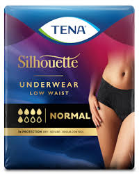 Tena silhouette normal low waist blanc have a stylish low waist design with. Tena Silhouette Unterwasche Fur Frauen In Elegantem Schwarz Tena