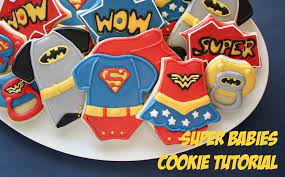 Fantastic Superhero Baby Shower Ideas B Lovely Events Baby Cookies Superhero Cookies Cookie Tutorials