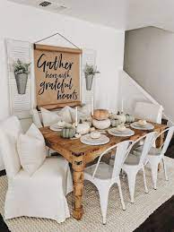 25 Casual Dining Room Wall Decor Ideas With Art And Paint Walldecorlivingroom Farmhouse Dining Rooms Decor Dining Room Wall Decor Farmhouse Style Dining Room