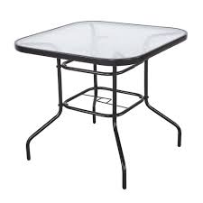 Cloud Mountain 32 X 32 Outdoor Dining Table Tempered Glass Table Patio Bistro Table Top Umbrella Sta Outdoor Dining Table Patio Dining Table Glass Dining Table