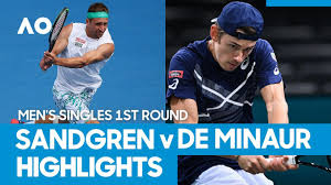 He then defeated qualifier michael mmoh in the quarterfinals before losing to ryan harrison in the semifinals. Tennys Sandgren Vs Alex De Minaur Match Highlights 1r Australian Open 2021 Youtube