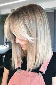 Janina, mama von zwillingen wurde aus über 100 bewerbungen zum kostenlosen umstyling ausgewählt. Blonde Blunt Lob With Bangs Lobwithbangs Bobhaircuts Haircuts A Long Bob Haircut With Bangs Is Someth Haarschnitt Bob Haarschnitt Haarschnitt Glatte Haare