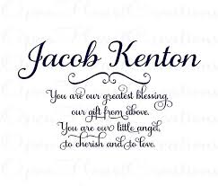 Baby Nursery Wall Decal Name You Are Our Greatest Blessing A Gift From Above Vinyl Wall Quote Saying Lettering Baby Quotes Baby Boy Quotes Baby Girl Quotes