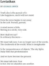 George Oppen Leviathan Quotes Verse Leviathan