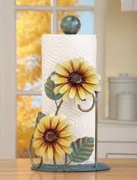 Sunflower kitchen curtains, it's one of the most popular on home decorating. Metal Sunflower Paper Towel Holder Sunflower Kitchen Sunflower Home Decor Sunflower Kitchen Decor