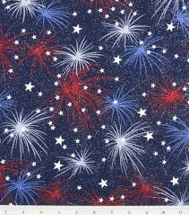 Fourth Of July Fabric 100 Cotton With Glitter Accent Independence Day Fireworks Red White In 2020 Holiday Fabric Fireworks Holiday Inspiration