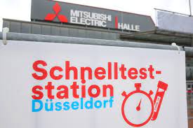 Wer sich testen lässt, ist doppelt abgesichert. Corona Schnelltests Jetzt Im Foyer Der Mitsubishi Electric Halle Corona In Dusseldorf