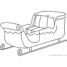 Be sure to use mylar wrapping paper because it will stand up better to wet weather. Santa S Sleigh Coloring Page For Kids Free Santa S Sleigh Printable Coloring Pages Online For Kids Coloringpages101 Com Coloring Pages For Kids